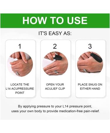 Buy Sugar Control Li4 Acupressure Point Clip - L14 Pressure Point Relief for Tension & Mind Refreshment (1pc) - Buy Online on GoSupps.com
