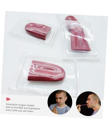 Buy Toyvian 4-Piece Realistic Fake Long Tongue Silicone Props - Perfect for Adult Performances and Fun Trickery - Buy Online on GoSupps.com