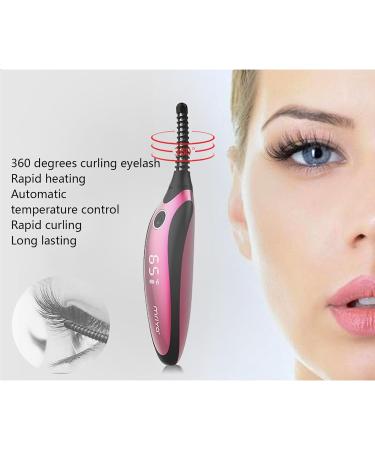 ZJchao USB Rechargeable Electric Eyelash Curler Fast Heating Lasts Long Curved Design for Eyelashes with Silicone Handle - Buy Online on GoSupps.com