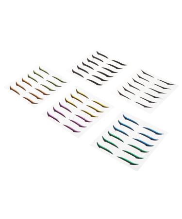 AUTSUPPL 36 Pairs Glitter Eyeliner Double-sided Tape Reusable Adhesive Eyeliner Eye Make up Eyeliner Sticker