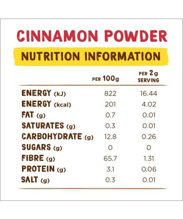 Coconut Merchant Organic Cinnamon Powder 250g - Ethically Sourced, Non-GMO, 100% Natural | Vegan & Gluten Free - Ideal for Smoothies, Cooking, and Baking - Buy Online on GoSupps.com