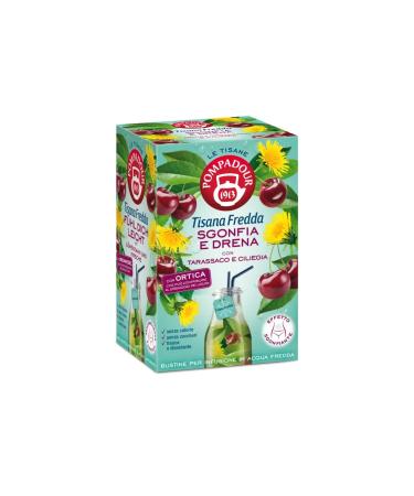 Pompadour Pompadour | Cold Infusion Deflates & Drains - 18 Filters (45 Gr) | Cold Water Infusions Without Caffeine | Dandelion & Cherry Herbal Tea