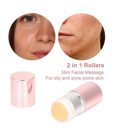 Oil Absorbing Face Roller - Portable Volcanic Oil Control Roller in Pink Aluminum Alloy | International Shipping Available - Buy Online on GoSupps.com
