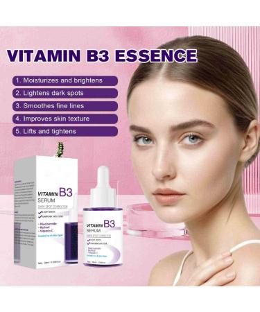 3PCS Vitamin B3 Facial Serum Dark Spots Remover Fade Marks Freckle Melanin Correcting Anti Pigmentation Brighten Care Essence - Buy Online on GoSupps.com