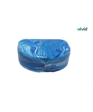 Blue Marble Orthodontic Retainer Case - Portable Denture & Mouthguard Holder - Buy Online on GoSupps.com