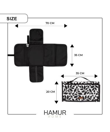 Hamur Home 3-in-1 Diaper Pocket & Portable Organizer - Floral Small Diaper Bag for Moms | Diapers Cream Wipes - Buy Online on GoSupps.com