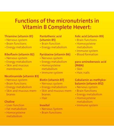 Vitamin B Complete Hevert - 60 Capsules | Advanced Energy Boost & Immune Support | Shop Internationally - Buy Online on GoSupps.com