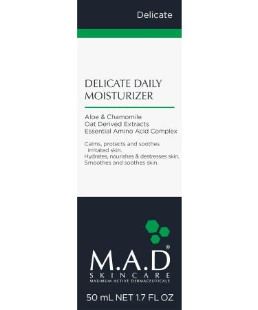 M.A.D Skincare Delicate Skin Duo: Gentle Cleanser & Soothing Moisturizer with Chamomile Aloe & Licorice for Sensitive Irritated & Dry Skin. Amino Acid Rich. - Buy Online on GoSupps.com