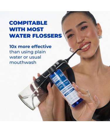 WATER DENT Fluoride Mouthwash and Water Flosser dditive | Add to Oral irrigator | Citrus Mint Flavor | Alcohol Free Made in USA | Concentrated 1:10 44 fl.oz - Buy Online on GoSupps.com