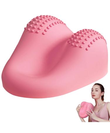 Cervical Neck Pillow | Cervical Traction Device for Hurt Relief and Cervical Spine Alignment - Portable Chiropractic Pillow Neck Stretcher to Ease Neck Shoulder Ytger Pink
