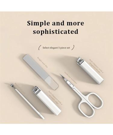 Nail Clipper Set Stainless Steel Household Nail Clipper Nail Enhancement Set Portable Personal Care Tool (Color : White) - Buy Online on GoSupps.com