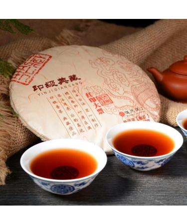 HQZM Yunnan 357g Ancient Tree PuErh Ripe Tea Cake Premium Fermented and Ancient Chinese Puer Tea - Buy Online on GoSupps.com