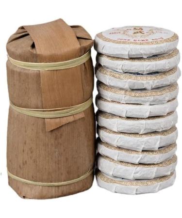 HQZM Exquisite Yiwu Ripe Puer Tea Cake 50g Cake A Fragrant Treasure From Yunnan With Orchid Aroma - Buy Online on GoSupps.com