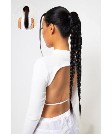 Lullabellz Grande Double Up Hair Braid 26-Inch Length Dark Brown Caramel - Buy Online on GoSupps.com