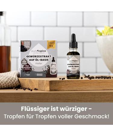 Purespice Vegan oilbased herbal extracts pepper without artificial flavors or taste enhancers seasoning in seconds herbal oil set of 3 - Buy Online on GoSupps.com