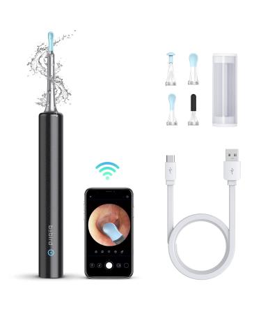 BEBIRD® C3 Ear Wax Removal Tool with Ear Camera, Ear Cleaner with 1080P HD Otoscope, 6 LED Light and 4pcs Ear Scoops Cleaning Kit, Earwax Camera for iOS and Android, Black