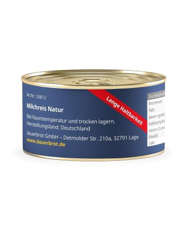 Buy Natural Canned Rice Pudding 200g - Long-Life Dessert for International Shipping - Buy Online on GoSupps.com