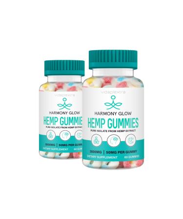 Harmony Glow Gummies - Harmony Glow Hemp Gummies (2 Pack 120 Gummies)
