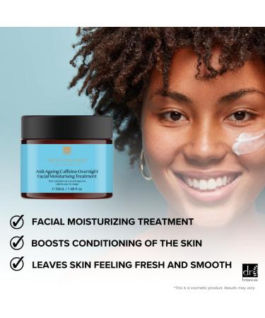 Dr Botanicals Anti Aging Caffeine Face Moisturiser | Infused with Coffee Butter & Roasted Coffee Oil - Fades Sunspots Redness & Fine Lines - Premium Skincare for Youthful Glow - Buy Online on GoSupps.com