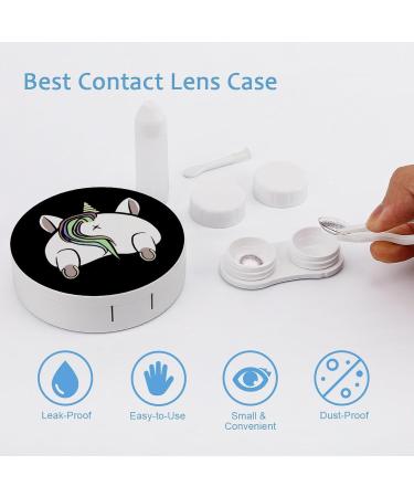 Unicorn Butt Contact Lens Travel Kit Portable Cute Contact Box with Mirror for Daily Outdoor - Buy Online on GoSupps.com