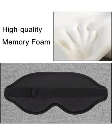 3D Blackout Sleep Eye Mask - Adjustable & Portable for Travel, Office, Yoga & Home | Nap Mask for Better Sleep - Buy Online on GoSupps.com