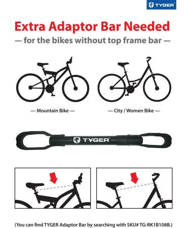 Tyger Auto TG-RK3B203S Deluxe 3-Bike Trunk Mount Bicycle Rack | Fits Most Sedans, Hatchbacks, Minivans, SUVs - Buy Online on GoSupps.com