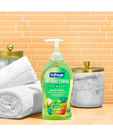 Softsoap Antibacterial Liquid Hand Soap - Gentle Clean Sparkling Pear Scent - 11.25 oz 6 Pack - Buy Online on GoSupps.com