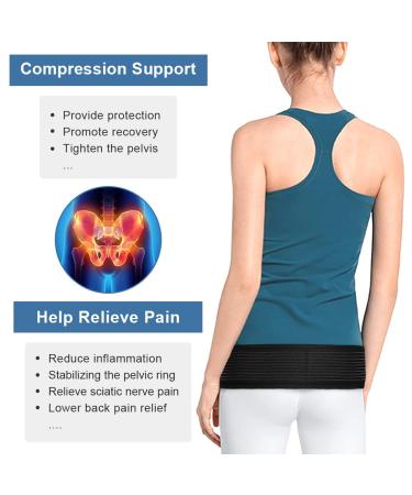 Yosoo Health Gear Sacroiliac Support Belt for Women and Men Sacroiliac Hip Belt Stabilize Arthritis - Buy Online on GoSupps.com