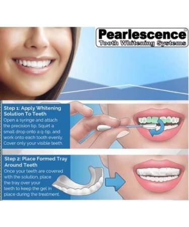 Pearlescence Teeth Whitening System 16% Carbamide Peroxide Gel Kit 2 x 10ml Whitening Gel + 3 Boil and Bite Trays + Paper Shade Guide and Instruction. - Buy Online on GoSupps.com