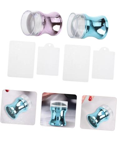 DOITOOL 1 Set Nail Stamp Nail Art Scrapers Clear Nail Varnish Nail Art Stamper Transparent Gel Nail Polish Barniz De Gel Para U as Nail Beauty Tools Metallic Color Nail Plate Plastic Abs - Buy Online on GoSupps.com