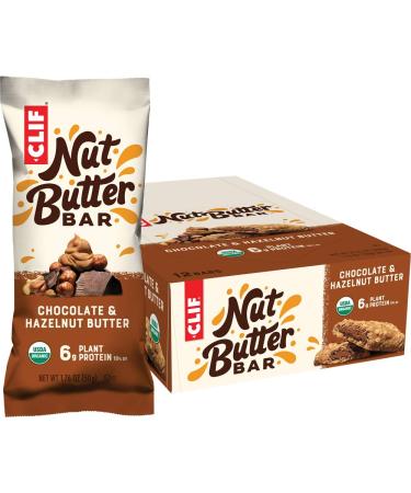 Clif Bar Organic Nut Butter Filled Energy Bar Chocolate Hazelnut Butter 12 Energy Bars 1.76 oz (50 g) Each