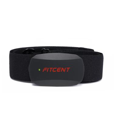 FITCENT Heart Rate Monitor Chest Strap, Bluetooth ANT+ HR Sensor for Peloton Polar Wahoo Zwift DDP Yoga Map My Ride Garmin Sports Watches