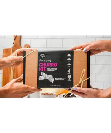 Global Grub DIY Churro Kit - Homemade Churro Kit Includes Churro Mix Cinnamon Sugar Chocolate Dipping Mix Churro Piping Set Step-by-Step Instructions Makes 40 - Buy Online on GoSupps.com