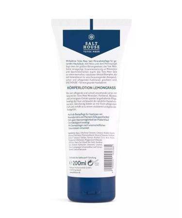 Salthouse Dead Sea Therapy Body Lotion - Refreshing Lemongrass 200ml | Long-Lasting Soothing Care International Shipping Available - Buy Online on GoSupps.com