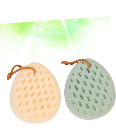 Beavorty 2pcs Face & Body Sponge Bath Scrubber Set - Exfoliating Loofah Shower Brush and Towel - Buy Online on GoSupps.com