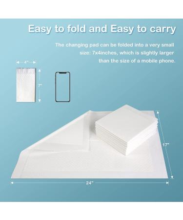 SOFYFINE Disposable Changing Pads - 100 Count Waterproof Bed Pads for Baby | Underpads for Changing Table, Newborn Diaper Pad Liners | Toddler Pee Pad 24 x 17 Inches - White - Buy Online on GoSupps.com
