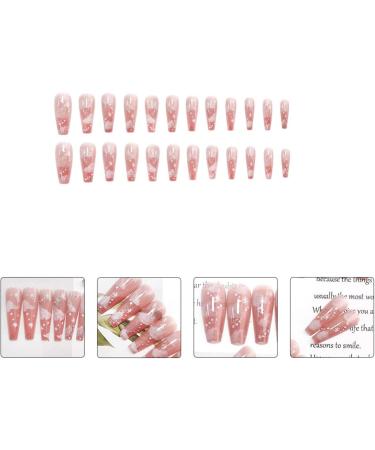 LALAFINA Cloud Nail Stickers French Nail Sticker Stickers for Nails Nail Art Sticker Nail Stickers for Nail Art Stickers Waterproof Press on Nails Long False Nails Artificial Decorate Abs - Buy Online on GoSupps.com
