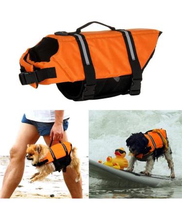 Wallpage Dog Life Jacket - Fainfun Reflective & Adjustable Buoyancy Vest for Small & Large Dogs (XL Orange) - Ripstop Swim Safety & Rescue Handle - Buy Online on GoSupps.com