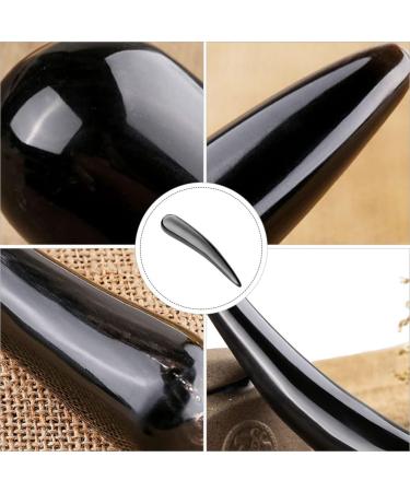FOMIYES Foot Massage Device - GUA Sha Scraping Plate for Face & Body | Mini Neck Massager Tool | Spa & Home Use | 13x2cm Black - Buy Online on GoSupps.com