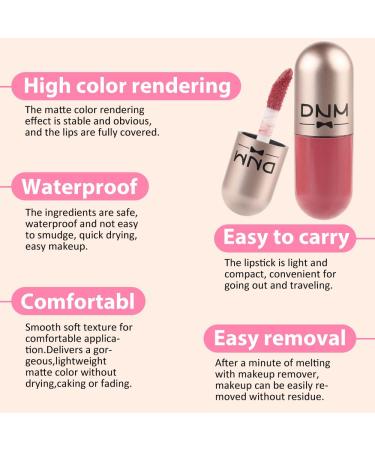 BINGBRUSH 3Pcs Capsule Matte Lip Gloss - Long-Wear Non-Sticky Liquid Lipstick | Vibrant Lip Stains Gift Set for Girls & Women - Buy Online on GoSupps.com