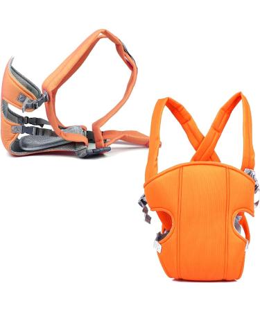 Xiuyer Ergonomic Breathable Baby Sling Carrier - 3-in-1 Front and Back Adjustable Infant Carrier in Orange for Newborns, Infants & Toddlers - Buy Online on GoSupps.com