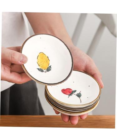 Zerodeko 8 Pcs Hand-Painted Saucer Flavor Seasoning Plate Simple Dish Ceramic Dipping Plate Tea Bag Butter Ketchup Dish Vinegar Dish Sauce Bowl White Dipping Vegetables Fresh Ceramics 9.5X9.5X2.5CMx4pcs Whitex4pcs - Buy Online on GoSupps.com