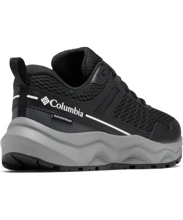 Columbia Women's Plateau Waterproof Hiking Shoe 6 - Black/White - Buy Online on GoSupps.com