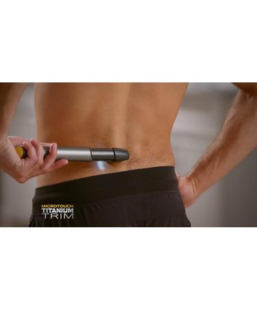 Micro Touch Titanium Trim PRO - Rechargeable Lighted Hair Cutting Tool & Body Groomer for Precision Grooming - Black - Buy Online on GoSupps.com