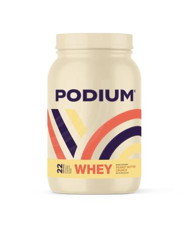 Podium Nutrition Whey Protein Powder Peanut Butter Crunch 22 Servings 27g of Whey Protein Per Serving