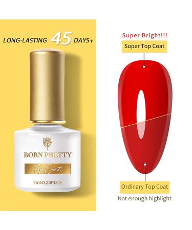 Born Pretty Base & Top Coat Combo 3-Pack - Chip-Free Gel Formula with Glossy and Matte Finish - 7ml Each - Buy Online on GoSupps.com