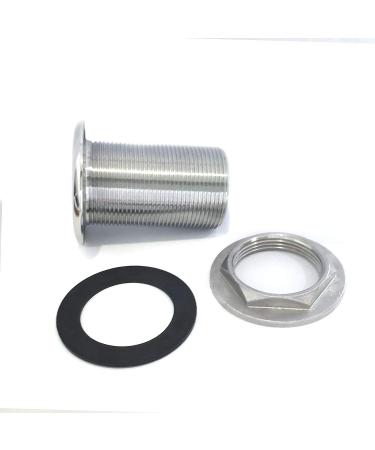 NRC&XRC Stainless Steel Barbed Short Straight Thru-Hull for Boat ID 1-1/2 with Custom Gasket - Buy Online on GoSupps.com