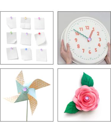 200 Pcs Mini Brads Fasteners Split Pins Pastel 0.3 x 0.47 inch - Multicolor Round Brads for DIY Crafts and Scrapbooking - Buy Online on GoSupps.com