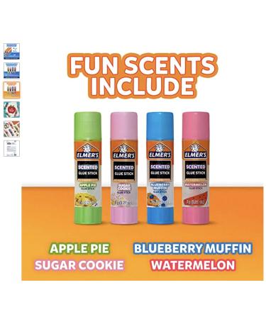 Elmer s Scented Glue Sticks Washable Clear Assorted Scents 6 Grams 6 Packs of 4 (24 Total Count) 24 Count Dessert Scented - Buy Online on GoSupps.com