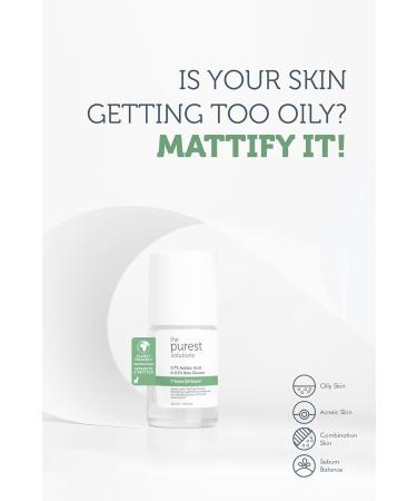 Buy The Purest Solutions T-Zone Oil Eraser - Anti-Blemish Skincare with 0.7% Azelaic Acid & 0.5% Beta Glucan - Vegan Solution for Oily Acne-Prone Skin - 0.34 fl. oz - International Shipping Available - Buy Online on GoSupps.com